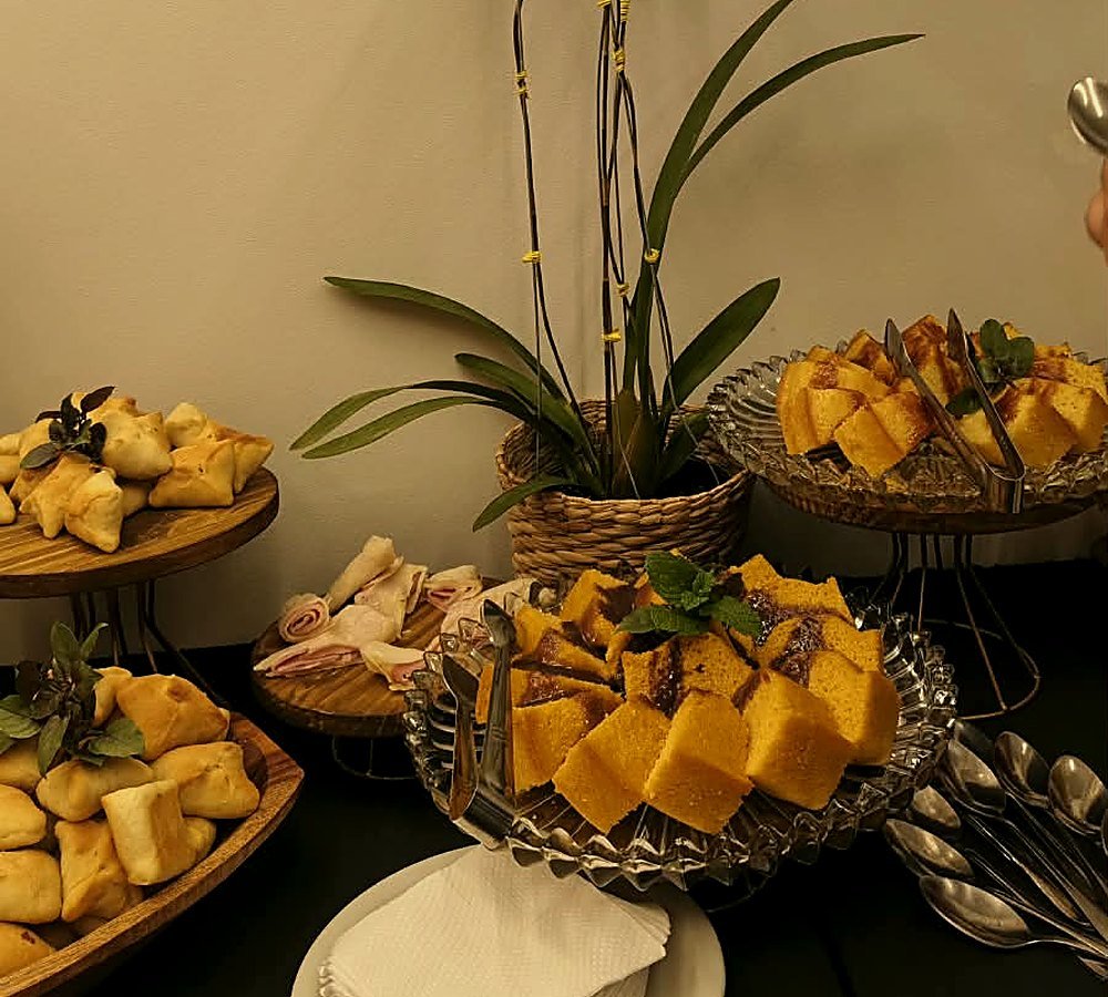 Mesa montada pela Blue Garden Eventos